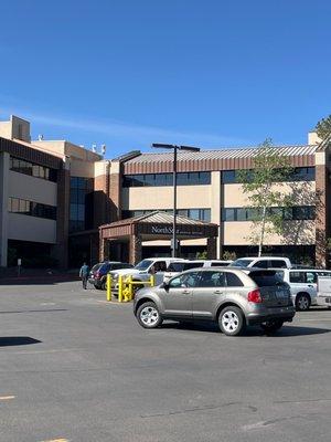 This is the parking lot that she circles. Yelling out the window at patients from her little suv.