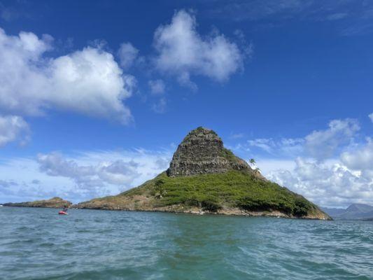 View of Chinaman hat from kayak