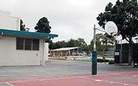 small view of the outdoor courts