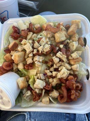 Grilled chicken Caesar salad