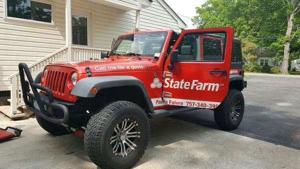 The #StateFarmJeep #TeamFaivre