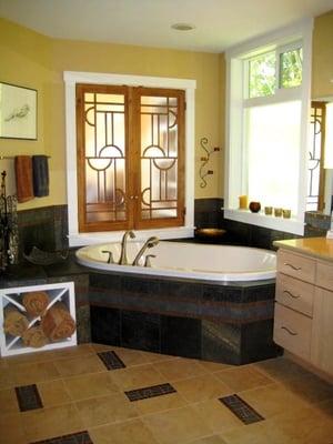 A Custom Master Bathroom remodel.