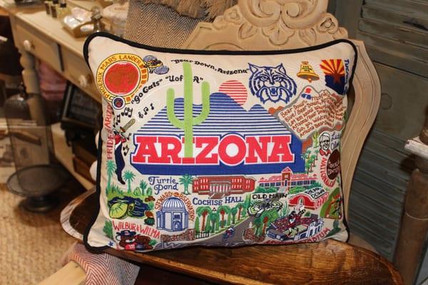 Embroidered Pillows ... Arizona and Route 66 just to name two.