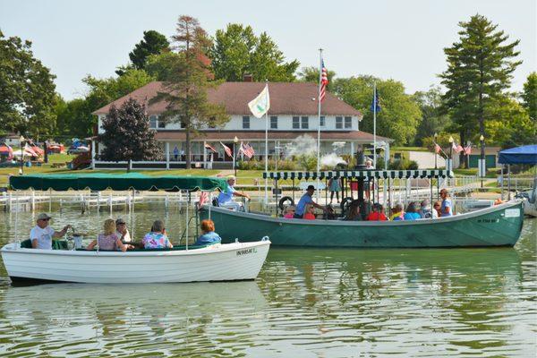 The Museum at Lassen's Resort offers resort history cruises on its award-winning Dewey Line.