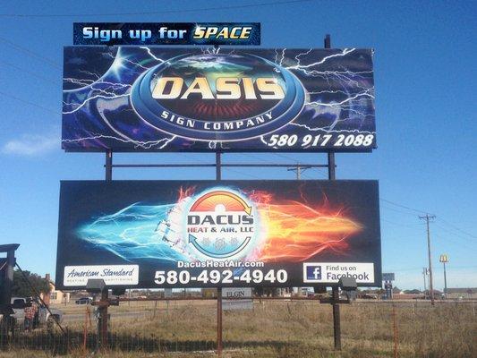 Invest in Elgin Oklahoma Outdoor Advertising - Oasis Sign Company