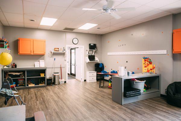 Brand new childcare area with new floors, fresh paint and included with your membership.