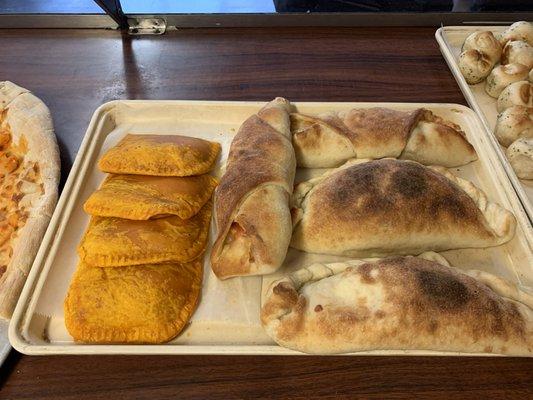 Original  tower isles Beef patties ,chicken rolls & cheese calzone