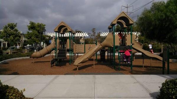 Nice playground.  Wood-chip terrain.