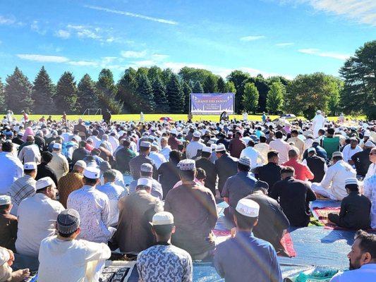 Eid prayer arranged by Islamic center of Warren.