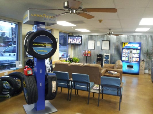 Get your car repaired in a comfortable modern showroom!