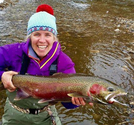 Spring steelhead fishing is fun!