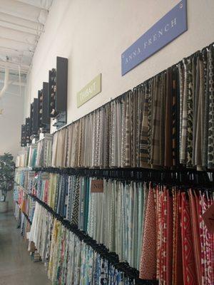 Tons of fabrics for outdoor furnishings