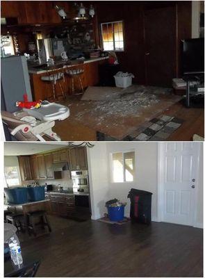 Fire Damage - Before and After