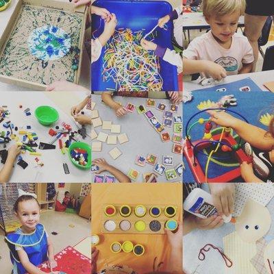 Our students have plenty of opportunities for sensory experiences and fine motor development.