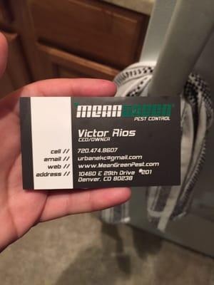 Victors business card!!!!!