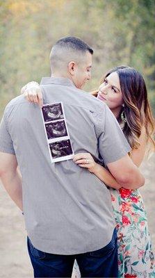 Pregnancy announcement photo shoot.