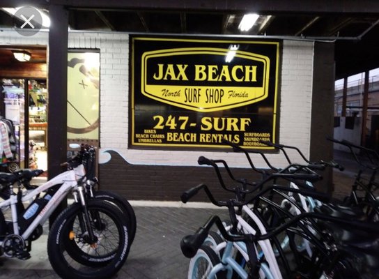 We rent Classic Stretch Frame 3G Beach Cruisers and electric bikes