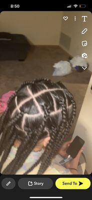 Knotless braids