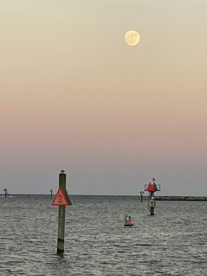 Entrance channel under the moon!