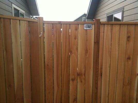 Cedar privacy fence by fence pro