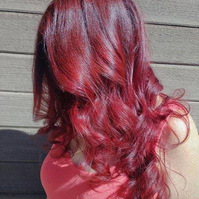 Beautiful red ombre