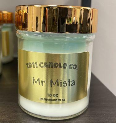 1911 Candle Company's "Mr Mista." Come in to shop or place your order today!