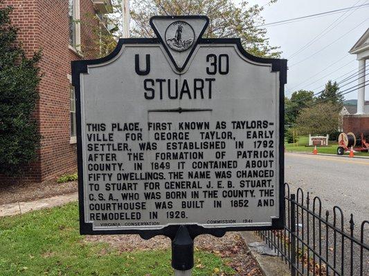 Stuart historical marker