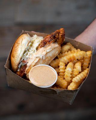 Hot Chicken Sandwich & Fries