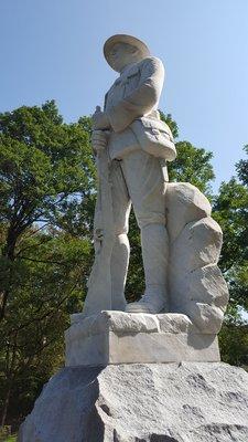 WWI statue commemorating soliders from the local area.