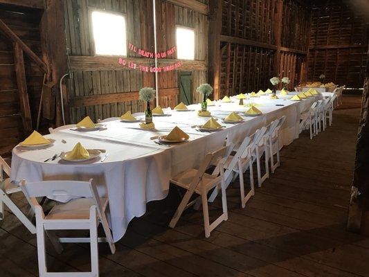 Barn wedding