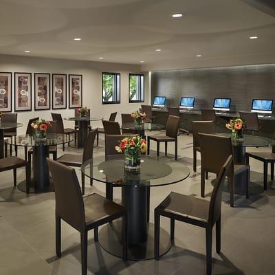 Business Center and Cafe.  Free WiFi.  Clubhouse at ARK Summit Furnished Suites and Apartments