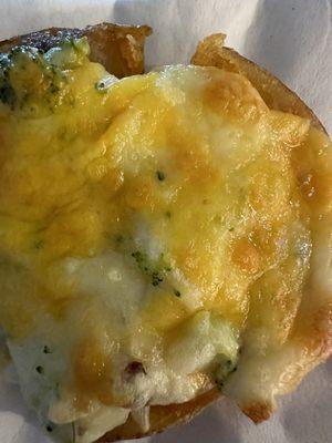 Broccoli cheddar potato skins