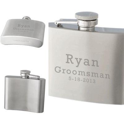 Personalized flasks for bachelor/bachelorette parties, birthdays, special events. Shop online to see more options at giftsummit.com