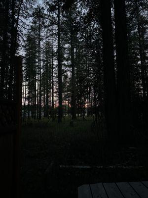 Sunset from campsite