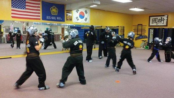 my son sparring