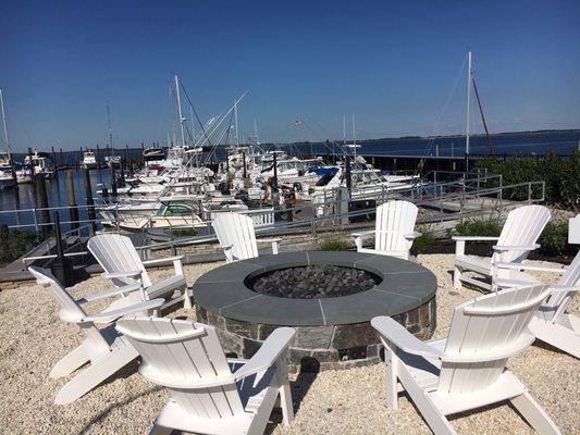 Fire Pit at Sandy Hook Bay Marina