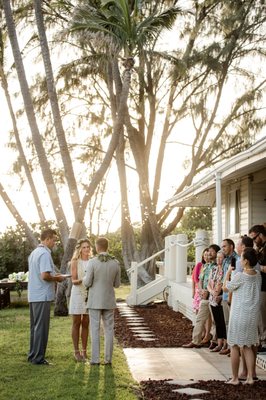 Kekoa was great at the "surprise elopement" concept, where he was the only one who knew we were getting married!