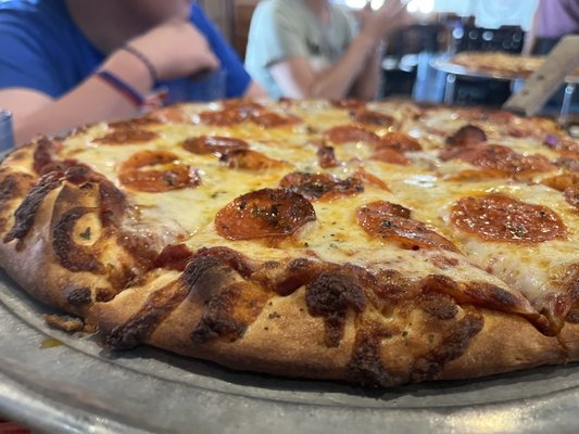 Cheese Pizza (14 inch) with pepperoni on top