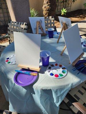 Outdoor paint party