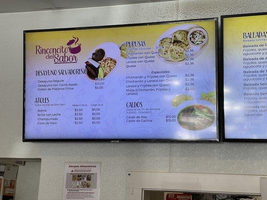 Menus