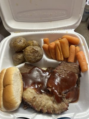 Brisket from welders BBQ ON Sundays