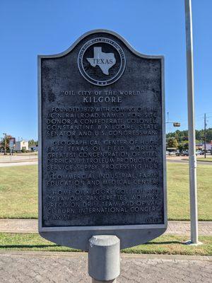 Kilgore Historical Marker