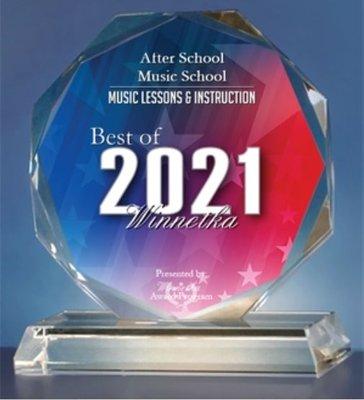 After School Music School receives Award for Best Music Lessons and Instruction in Winnetka, CA 2021