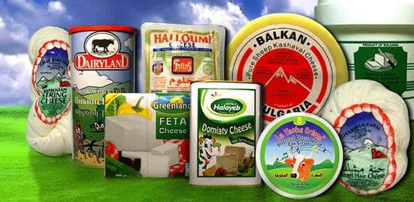 Cheeses from oversea