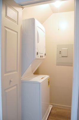 Private washer/dryer in upgraded two bedrooms