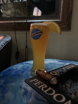 Blue Moon and Acid Cigar