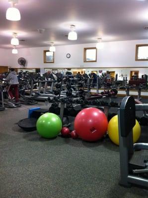 Weights and exercise equipment. I've never once had to wait. :)