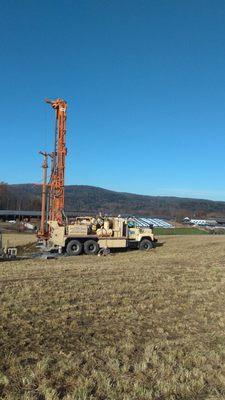 Nov. 2017 drilling agricultural well, So. Charlestown, NH