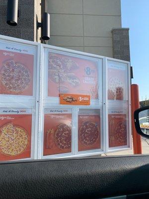 Drive thru menu featuring the harbinger of the end times: the Crazy Calzony