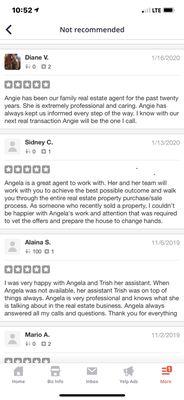 Here are the reviews that I've recently received from my clients.